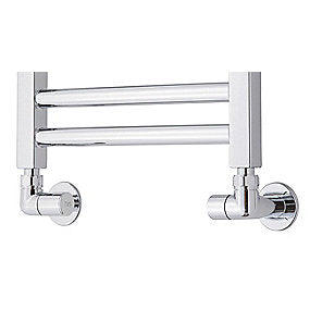 TVS ventilsæt krom hjørne-vinkel m. roset