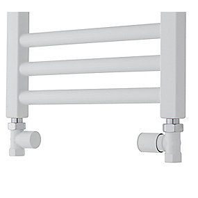 ventilsæt 1/2 TVS lige t/designrad hvid