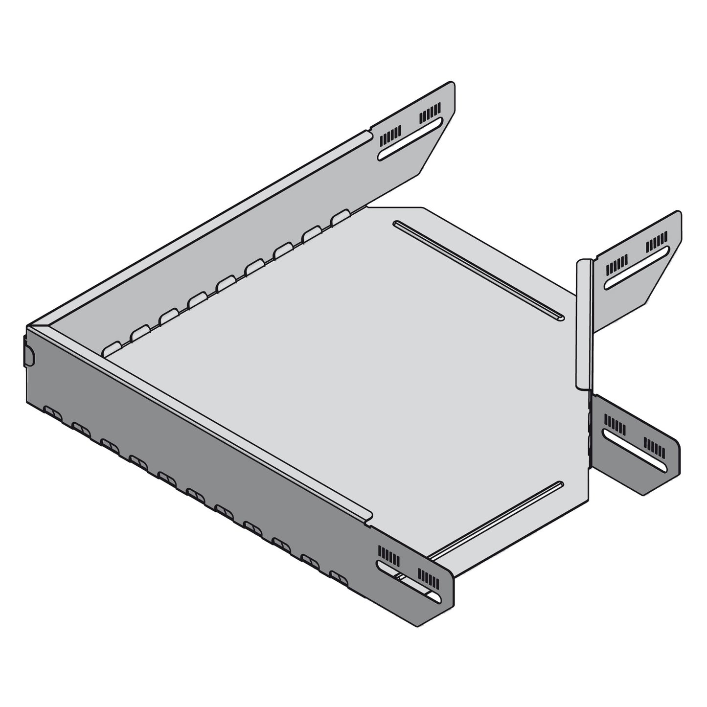90° HJØRNE FLAD 60HX400X1MM FZS
