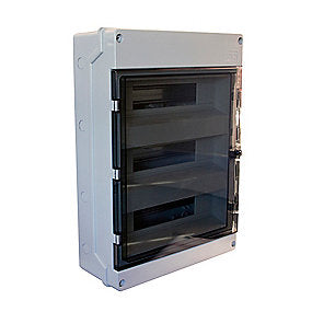 Gruppetavle IP65, 48 modul gruppetavle, 3 rækker gruppetavle, MTO gruppeafdækning, 355x500x140 mm gruppetavle.