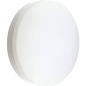 Adriano vægarmatur med sensor, 18W væglampe med sensor, CCT switch væglampe, mat hvid væglampe med sensor, rund væglampe med sensor, LED væglampe med sensor, VVS, VVS Hjørnet.