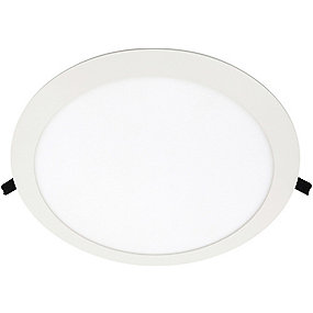 Lucette G2 Ø224 mm 18W 3000K /4000K 1500/1600lm CRI90 IP44 Inde/Ude Dæmpbar, mat hvid