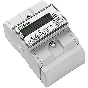 DZT KWH bimåler 3F 80A LCD for dinskinne 3F 80A LCD mid pulsudgang