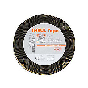 NMC Insul-Tape rørisolering Rørisoleringstape, 3 mm x 50 mm x 15 m, Sort