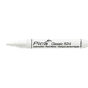 Pica Mærkepen hvid Classic Industry paint marker med rund spids 2-4 mm