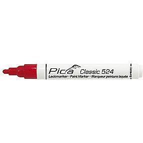 Pica Mærkepen rød Classic Industry paint marker med rund spids 2-4 mm