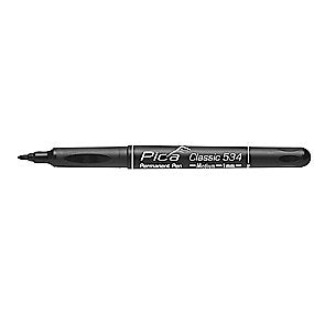 Pica pen classic 534 Marker sort 1,0mm medium, vandfast samt gnidningsfast