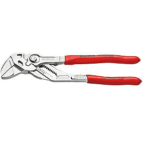 Knipex tang-/skruenøgle 180mm i ét værktøj, glatte kæber - 86 03 180