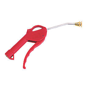 Rectus blæsepistol med cykeladapter, Ø6mm bøjet rør, t/racerventil/alm. ventil, rød