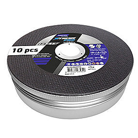Norton X-treme Pro Skæreskive 125x1,0mm, TWSET ZA60ZZ T41. Til stål & rustfrit stål. Dåse med 10 stk.
