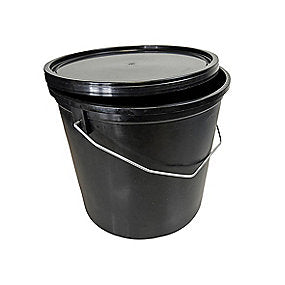 Sprehn spand 11,5L Sort robust med hank & låg