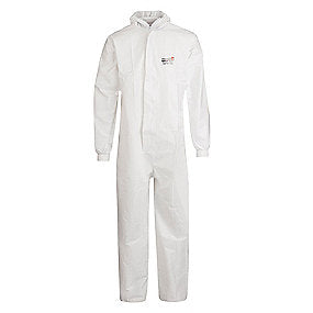 Worklife safe dragt 56 str. L Hvid beskyt. dragt, kat. III,Type 5B/6B virus- & bakterietæt