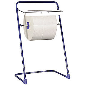 Gulvstativ 84x50x40,5cm Neutral, blå, rustfrit stål, til værkstedsruller max 40cm