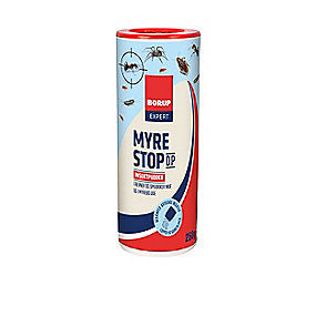 Borup Expert myrestop DP 250g insektpudder til at strø ud både indendørs & udendørs brug