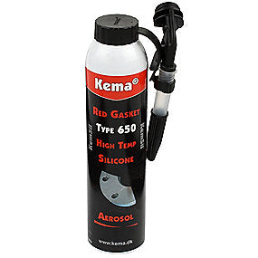 Kema RTV Gasket Red 650 silikonegummi stærk industri. 200ml