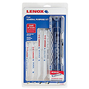 Lenox bajonetsavklingesæt 152-229mm 9 styk VVS og elektrikersæt 121439KPE