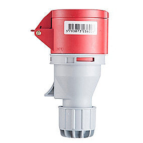 E-line forlængerled CEE rød 400V/16A, 5 pol. 6h