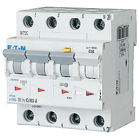 Eaton Kombiafbryder 16A 3P+N 30ma 6ka c-kar mrb6-16/3n/c/003