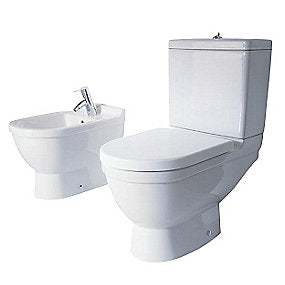 Duravit Starck 3 gulvtoilet med P-lås 360x655mm WonderGliss. Uden cisterne
