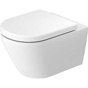 Duravit D-code vægtoilet 370 x 540 mm, rimless. Hvid højglans