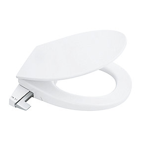 GROHE Bau Manuel Bidetsæde Ceramic WC-sæde med låg, soft close, 2 sprayarme