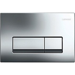 GEBERIT betjeningsplade Delta50 246x164x26mm, tryktaste krom