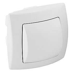 GEBERIT Prego Pneumatisk trykknap enkeltskyl hvid