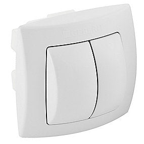 GEBERIT Prego Pneumatisk trykknap dobbeltskyl hvid