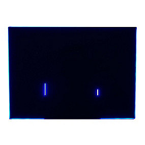 Laufen Lis e-aw107 betjeningsplade elektronisk. Sort glas