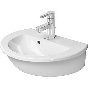 Duravit Darling New vask, håndvask, badeværelsesvask, 650x550 mm vask, Duravit vask, med overløb, med hanehul, VVS.