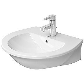 Duravit Darling New vask, WonderGliss vask, håndvask, badeværelsesvask, 550x480 mm vask, Duravit vask, med overløb, med hanehul, VVS.