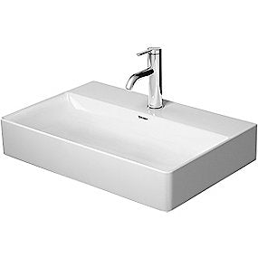 Duravit DuraSquare håndvask 600x400mm kompakt med hanehul & uden overløb