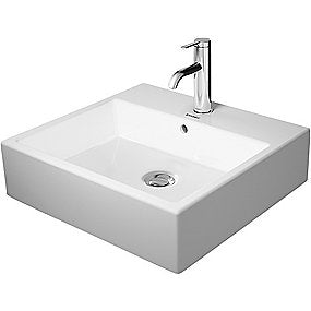 Duravit Vero Air håndvask 500x470mm med hanehul & overløb med sleben bund