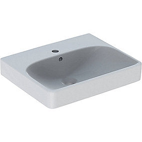 GEBERIT Smyle håndvask 500x160x410mm til møbel/bolt. Keratect glasur, hvid