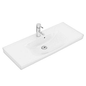 Ifö Spira håndvask, håndvask, badeværelsesvask, afsætningsplads vask, 922x414 mm vask, Ifö vask, Ifö Clean, 260 mm bæringer, VVS.