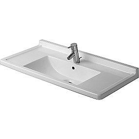 Duravit Starck 3 håndvask, 850x485 mm, indbygning, med Wondergliss