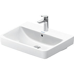 Duravit NO.1 håndvask 600mm 1 hanehul, med overløb, hvid
