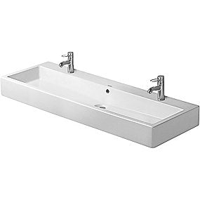 Duravit Vero håndvask 1200x470mm med 2 hanehul