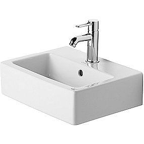 Duravit Vero håndvask, 450x350 mm, med Wondergliss