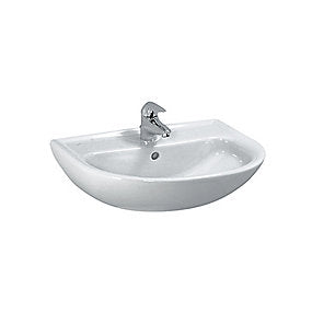 Laufen Pro håndvask 600x480mm med hanehul uden overløb hvid porcelæn