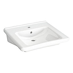 Gustavsberg Public håndvask med overløb 600x550mm. Hvid