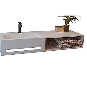 Kriss qube trento håndvask med hylde 120cm