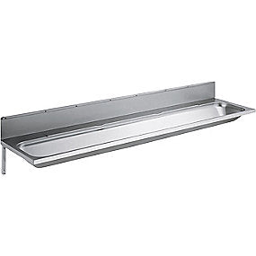 vaskerende m/bagpl børstet INT JUVEL 460x135x1800mm PV180 afl midt rf St