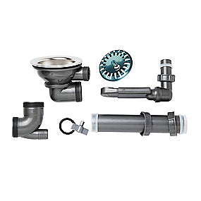 Uni afløbssæt med strainer til enkeltkumme