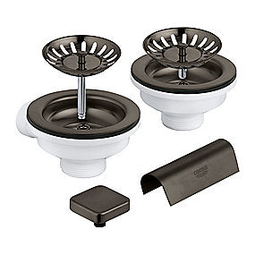 GROHE afløbsarmatur køkkenvask børstet hard graphite