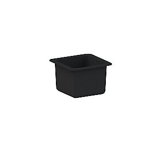 BROEN-LAB laboratorievask, 345 x 345 x 235 mm Selvdrænende, Sort