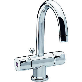 Damixa Titan håndvaskarmatur 2-grebs. Forkromet med bundventil