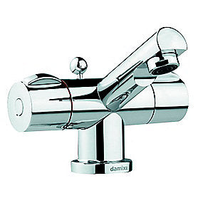 Damixa Titan håndvaskarmatur 2-grebs 83mm tud med bundventil, krom