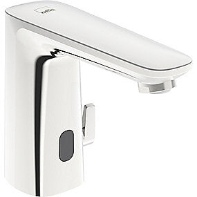 Oras Electra digital + berøringsfri håndvaskarmatur med Power Unit, 3V/123mm tud. Forkromet komposit