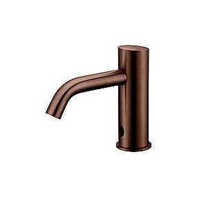 Qtoo d line Sensor Håndvaskarmatur J-tud 115mm Matbørstet PVD Bronze, Husk flexbox 704342900